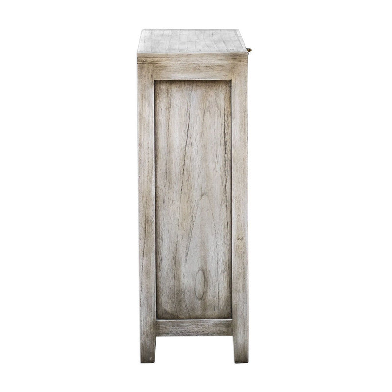 Uttermost 25862 Console Cabinet, Smoked Ivory