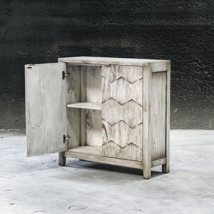 Uttermost 25862 Console Cabinet, Smoked Ivory
