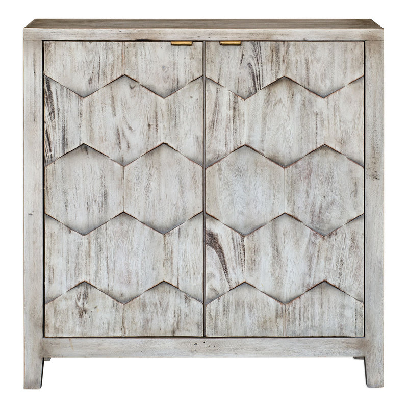 Uttermost 25862 Console Cabinet, Smoked Ivory