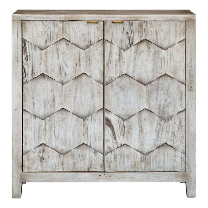 Uttermost 25862 Console Cabinet, Smoked Ivory