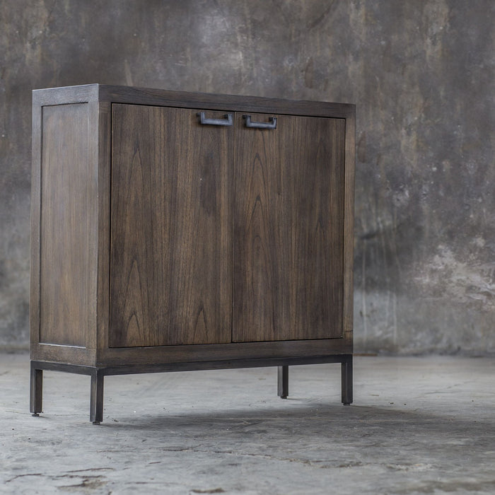 Uttermost 25866 Console Cabinet, Silver