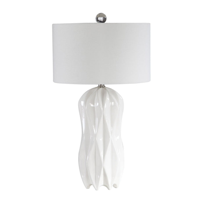 Uttermost 26204 One Light Table Lamp, Polished Nickel