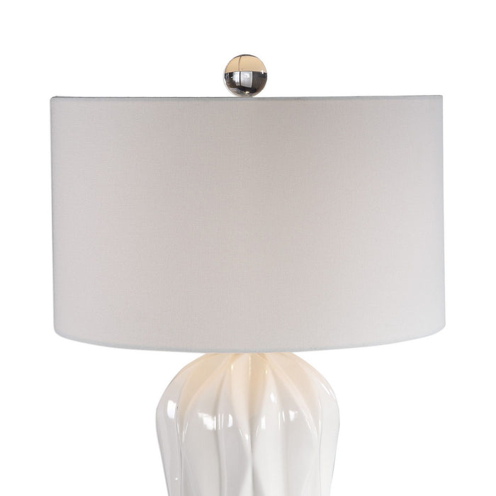 Uttermost 26204 One Light Table Lamp, Polished Nickel