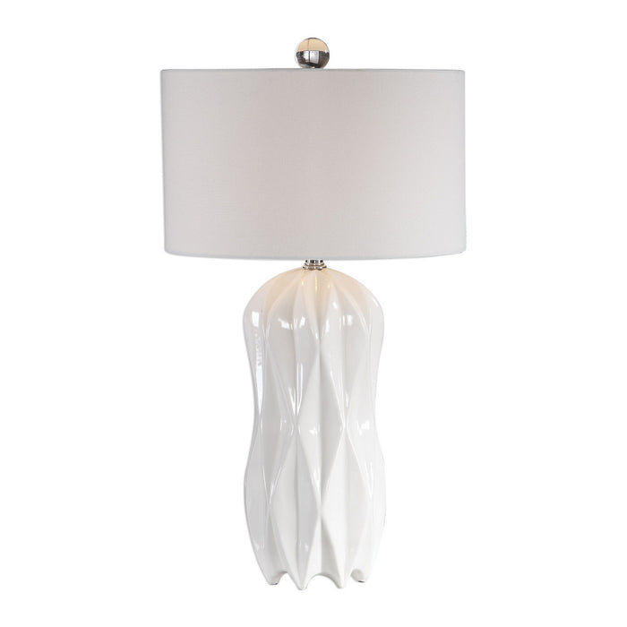 Uttermost 26204 One Light Table Lamp, Polished Nickel