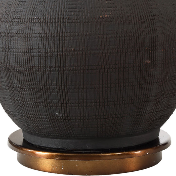 Uttermost 27779 One Light Table Lamp, Golden Bronze