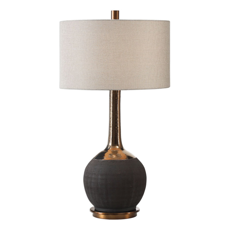 Uttermost 27779 One Light Table Lamp, Golden Bronze