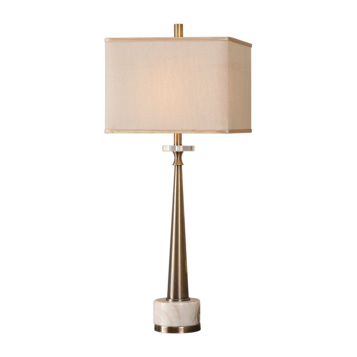 Uttermost 29616-1 One Light Table Lamp, Antique Brass
