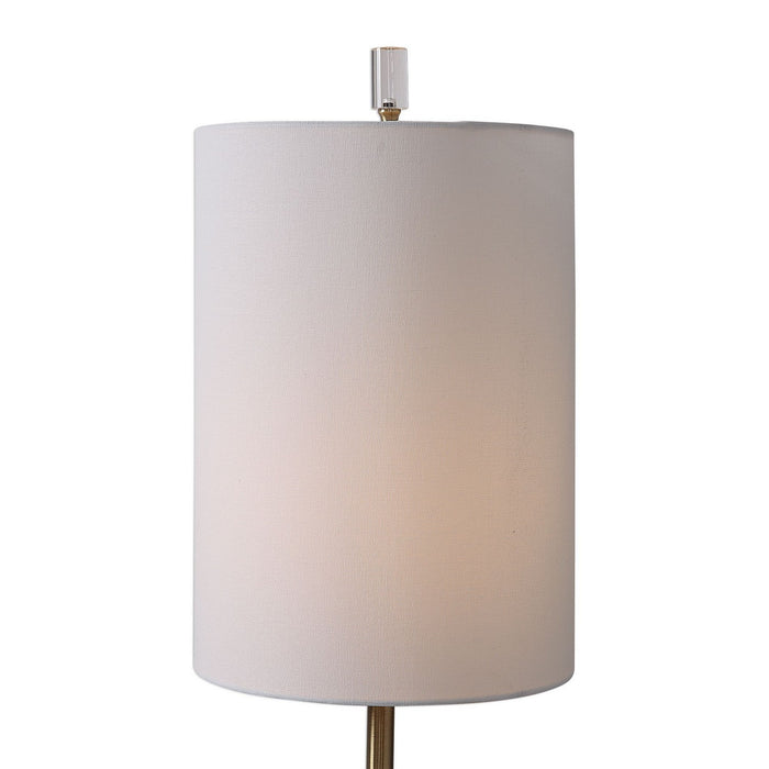 Uttermost 29672-1 One Light Buffet Lamp, Antique Brass
