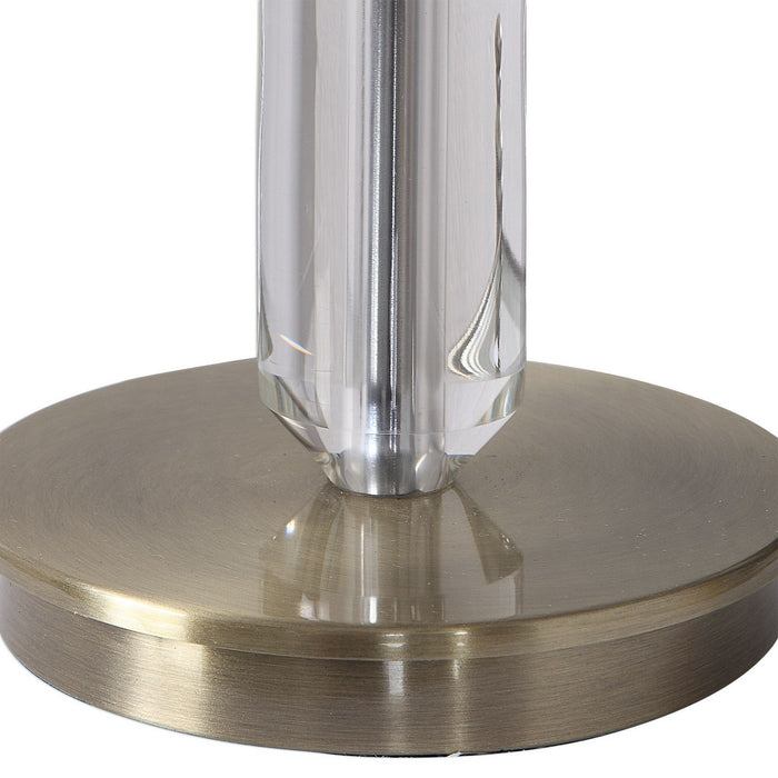 Uttermost 29672-1 One Light Buffet Lamp, Antique Brass
