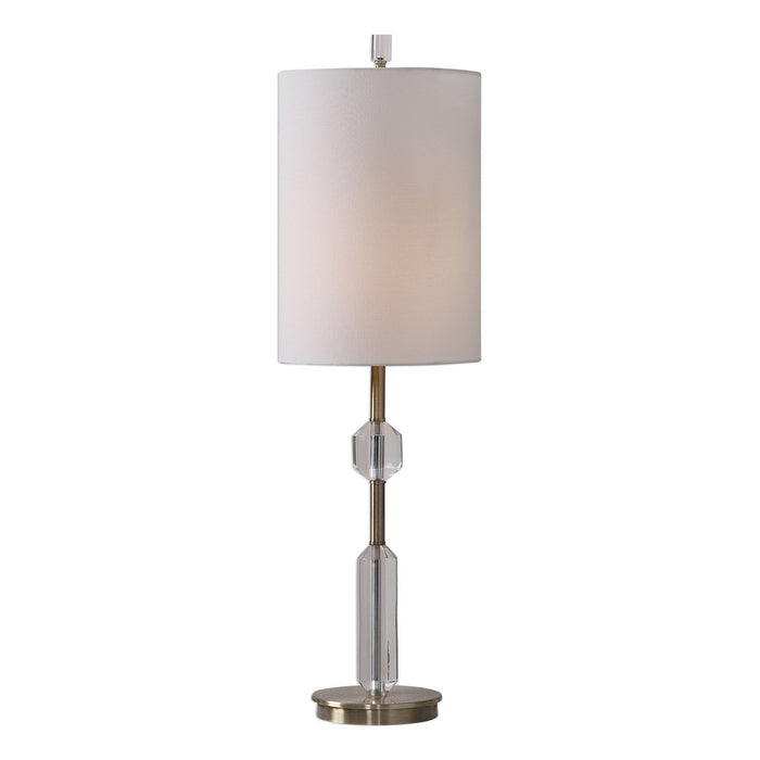 Uttermost 29672-1 One Light Buffet Lamp, Antique Brass