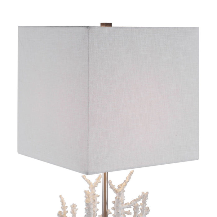 Uttermost 29679-1 One Light Table Lamp, Polished Nickel