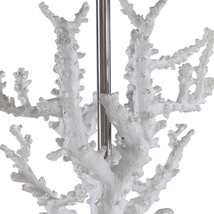 Uttermost 29679-1 One Light Table Lamp, Polished Nickel
