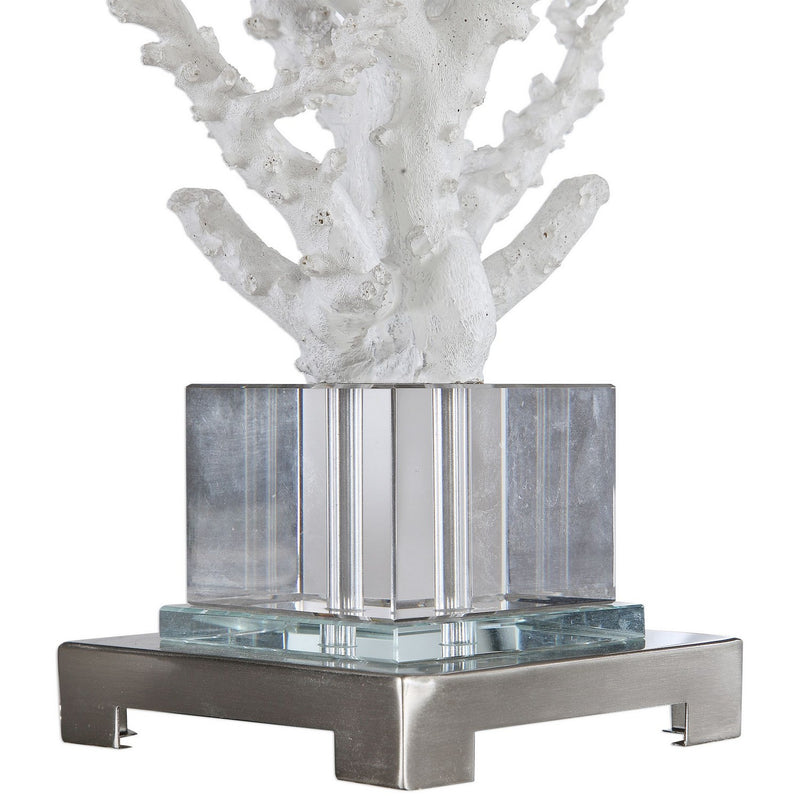 Uttermost 29679-1 One Light Table Lamp, Polished Nickel