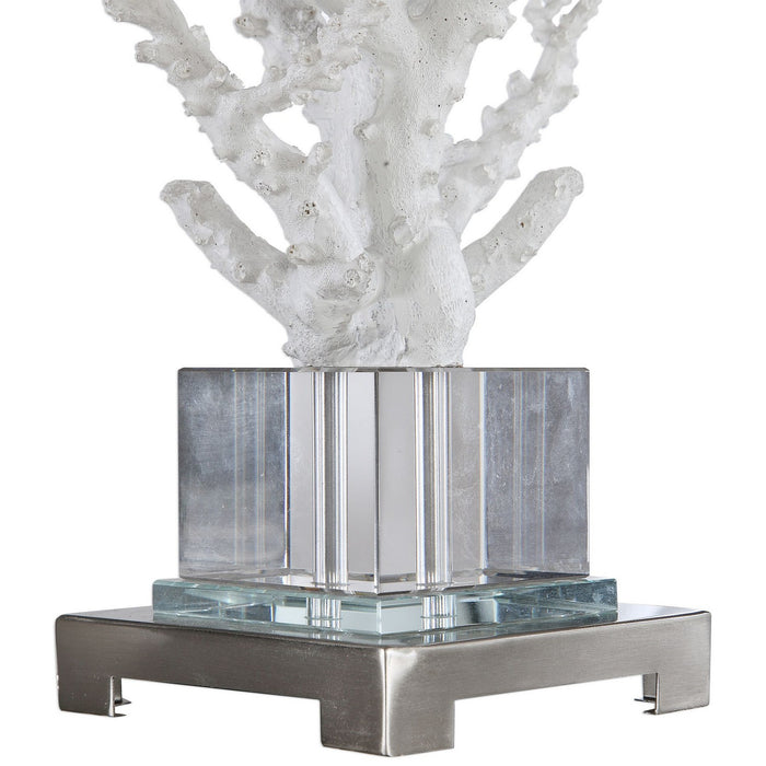 Uttermost 29679-1 One Light Table Lamp, Polished Nickel