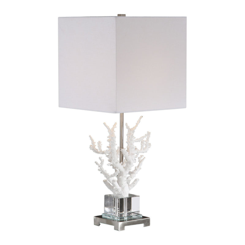 Uttermost 29679-1 One Light Table Lamp, Polished Nickel