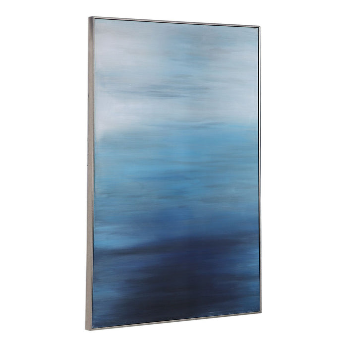 Uttermost 31418 Wall Art, Dark Medium And Light Gray, Blue Grays Cream