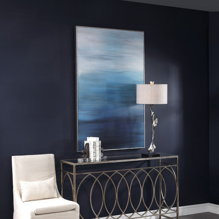 Uttermost 31418 Wall Art, Dark Medium And Light Gray, Blue Grays Cream