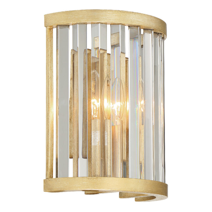 Crystorama DAR-1012-DT Two Light Wall Sconce, Distressed Twilight