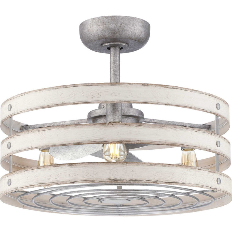 Progress Lighting P250012-141-22 23" Ceiling Fan, Galvanized Finish