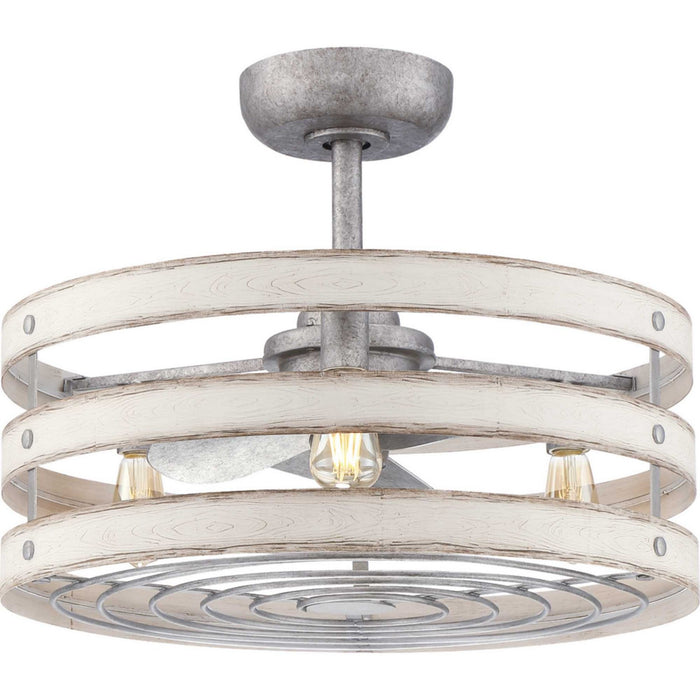 Progress Lighting P250012-141-22 23" Ceiling Fan, Galvanized Finish