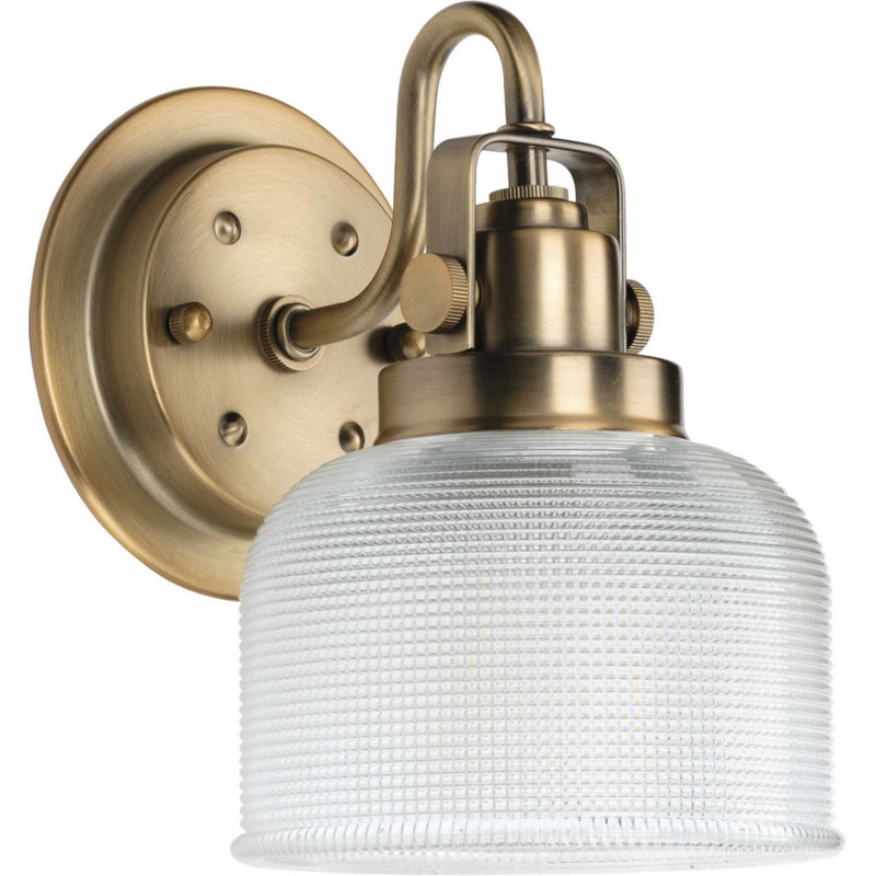 Progress Lighting P2989-163 One Light Bath Bracket, Vintage Brass