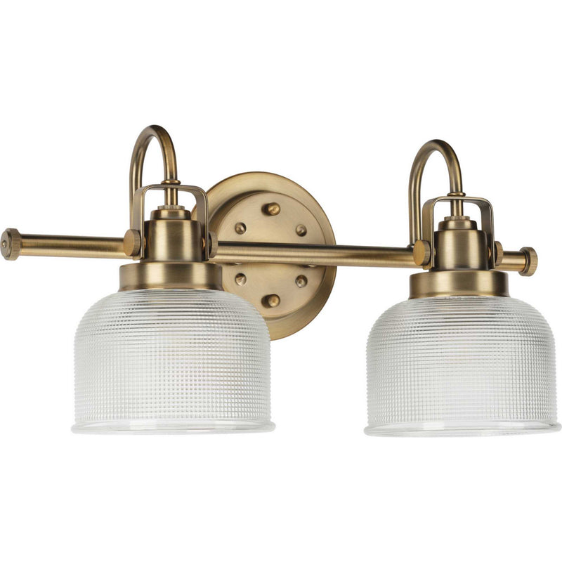 Progress Lighting P2991-163 Two Light Bath Bracket, Vintage Brass