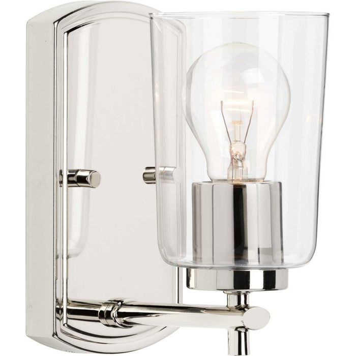 Progress Lighting P300154-104 One Light Bath & Vanity, Polished Nickel