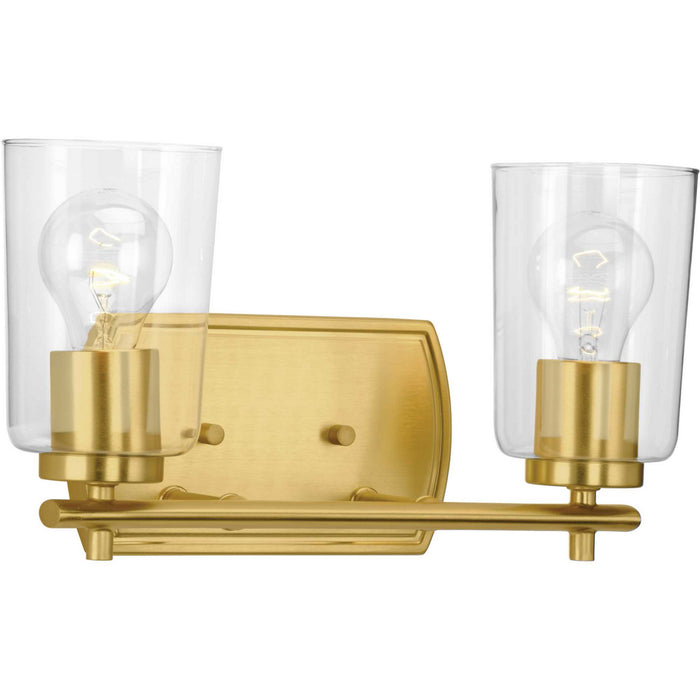 Progress Lighting P300155-012 Two Light Bath & Vanity, Satin Brass