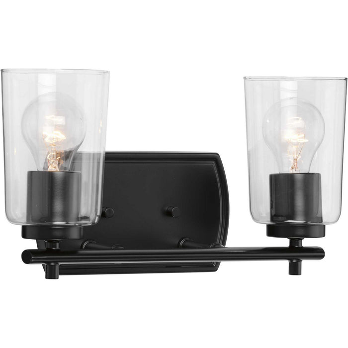 Progress Lighting P300155-031 Two Light Bath & Vanity, Black