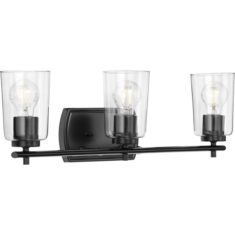 Progress Lighting P300156-031 Three Light Bath & Vanity, Black