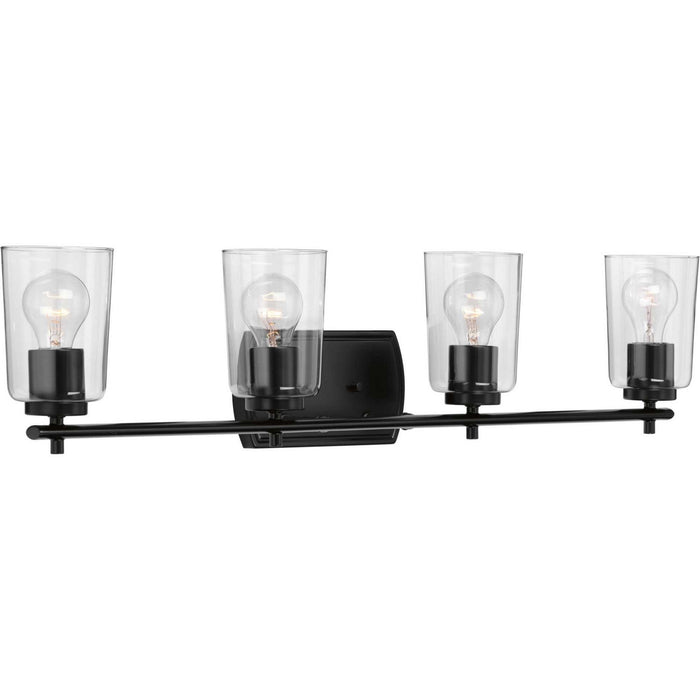 Progress Lighting P300157-031 Four Light Bath & Vanity, Black