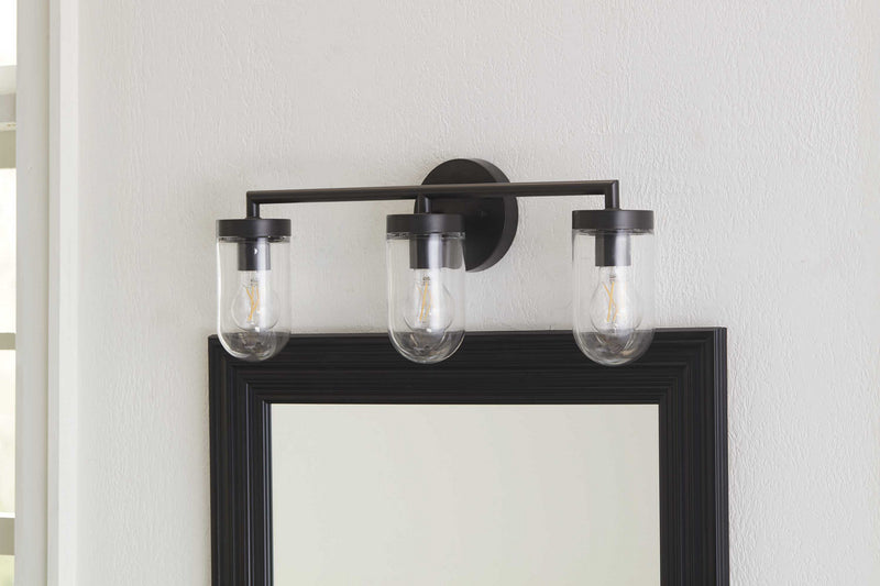 Progress Lighting P300176-143 Three Light Bath & Vanity, Graphite