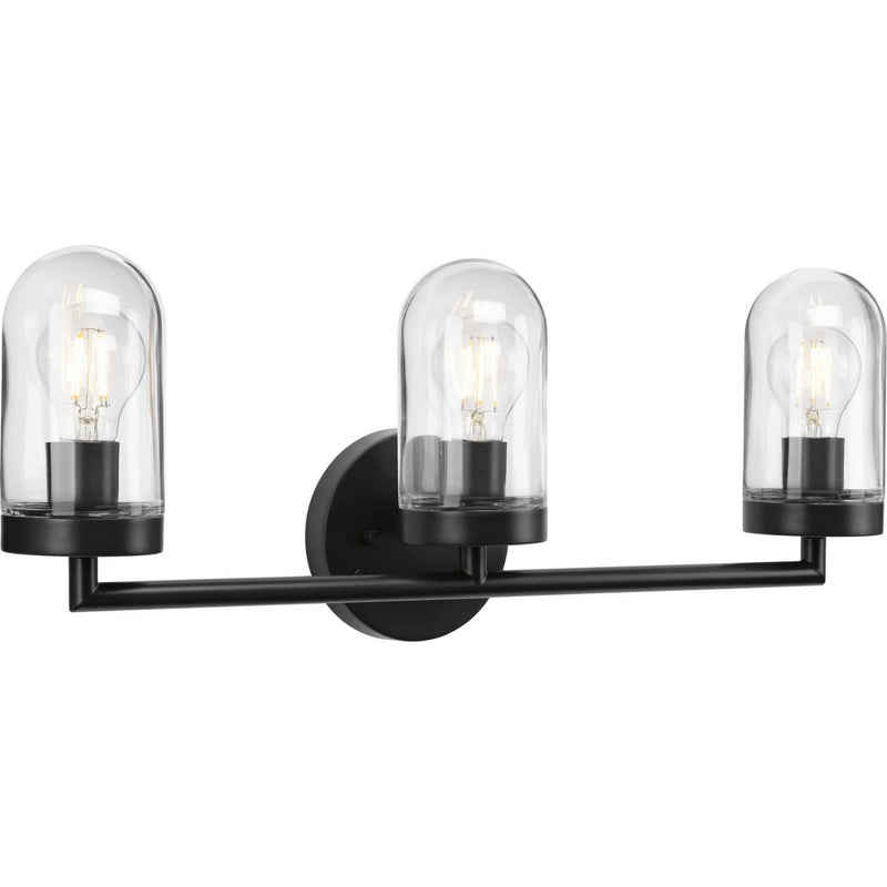 Progress Lighting P300176-143 Three Light Bath & Vanity, Graphite