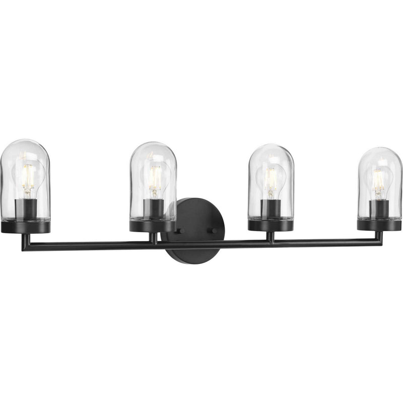 Progress Lighting P300177-143 Four Light Bath & Vanity, Graphite