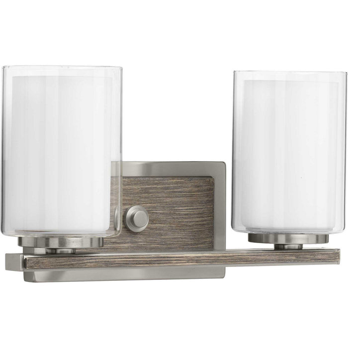 Progress Lighting P300216-009 Two Light Bath & Vanity, Brushed Nickel