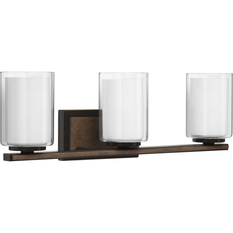 Progress Lighting P300217-020 Three Light Bath & Vanity, Antique Bronze