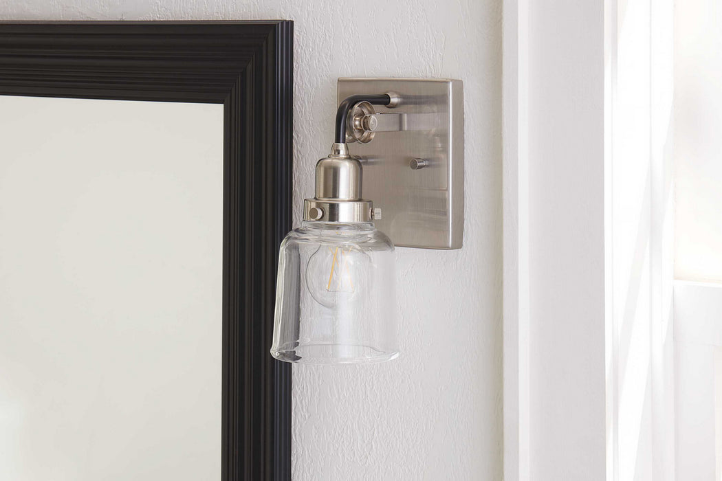 Progress Lighting P300226-009 One Light Bath & Vanity, Brushed Nickel
