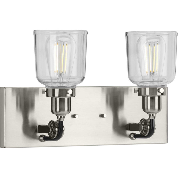 Progress Lighting P300227-009 Two Light Bath & Vanity, Brushed Nickel