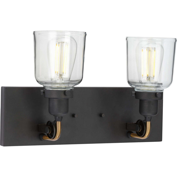 Progress Lighting P300227-143 Two Light Bath & Vanity, Graphite