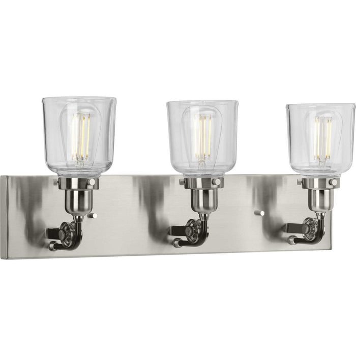 Progress Lighting P300228-009 Three Light Bath & Vanity, Brushed Nickel
