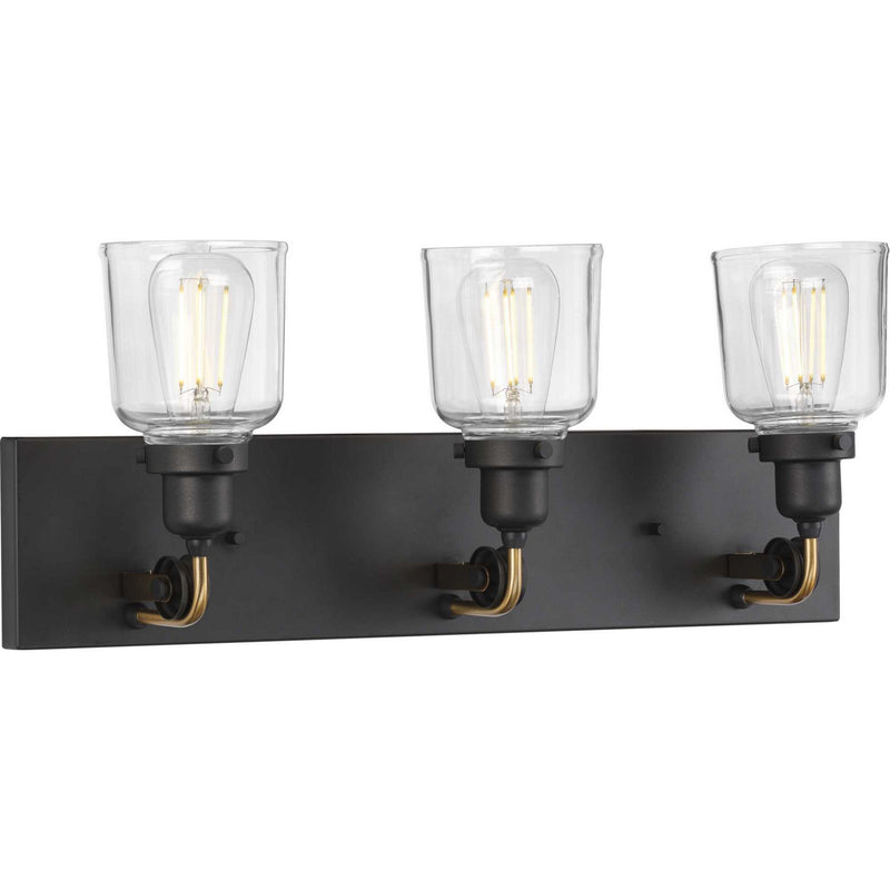 Progress Lighting P300228-143 Three Light Bath & Vanity, Graphite
