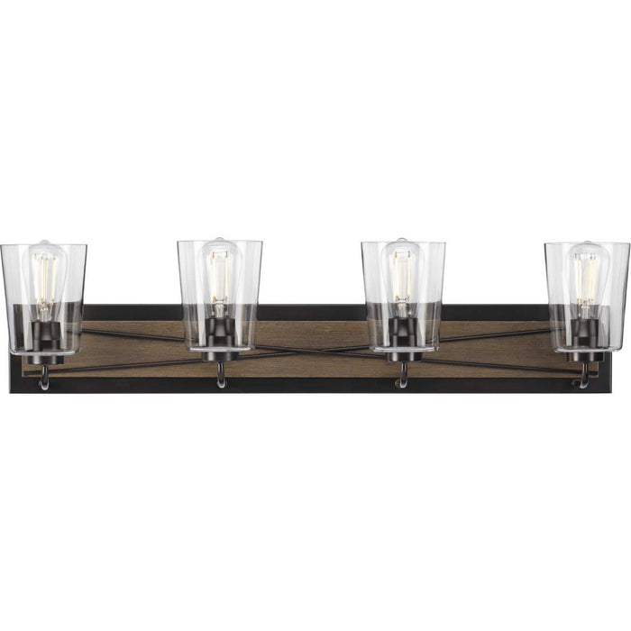 Progress Lighting P300232-020 Four Light Bath Bracket, Antique Bronze