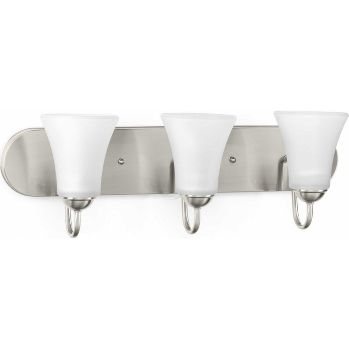 Progress Lighting P300235-009 Three Light Bath Bracket, Brushed Nickel