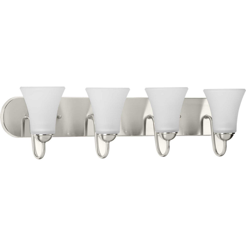 Progress Lighting P300236-009 Four Light Bath Bracket, Brushed Nickel
