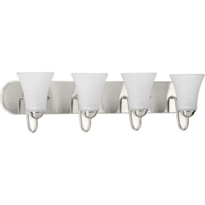 Progress Lighting P300236-009 Four Light Bath Bracket, Brushed Nickel