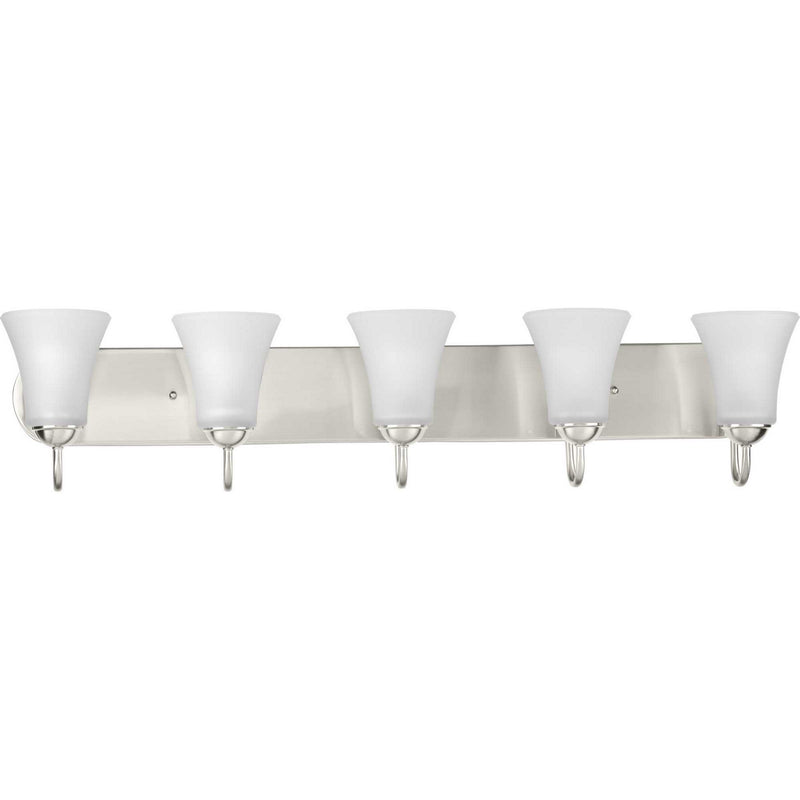 Progress Lighting P300237-009 Five Light Bath Bracket, Brushed Nickel