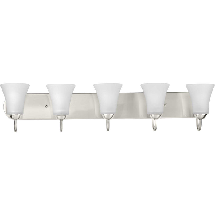 Progress Lighting P300237-009 Five Light Bath Bracket, Brushed Nickel