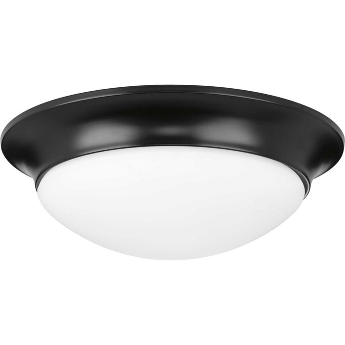 Progress Lighting P350147-031 Two Light Flush Mount, Black
