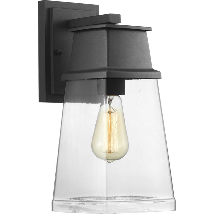 Progress Lighting P560100-031 One Light Wall Lantern, Black