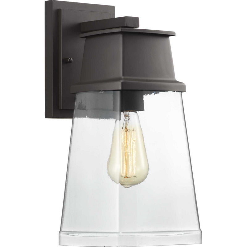 Progress Lighting P560100-129 One Light Wall Lantern, Architectural Bronze
